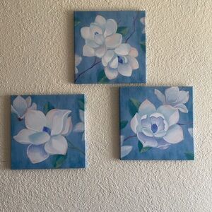 Floral wall canvas decor
